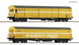 Roco 6600243 - H0 - 2-tlg. Set Paket-Postwagen Emozioni in Viaggio, Wascosa, Ep. VI
